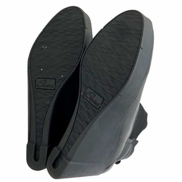 Sudini Womens Danica Ankle Booties Black Leather 8 - Picture 6 of 9